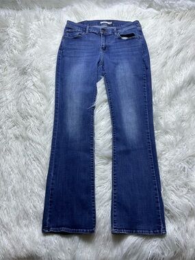 Levi's Curvy Boot Cut Stretchy Blue Jeans